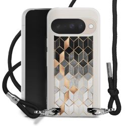 New Carry Case Transparent Stoff schwarz/silber