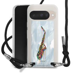 New Carry Case Transparent Stoff schwarz/silber