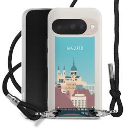 New Carry Case Transparent Stoff schwarz/silber