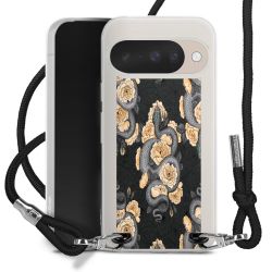 New Carry Case Transparent Stoff schwarz/silber