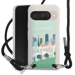 New Carry Case Transparent Stoff schwarz/silber