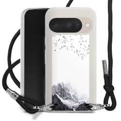 New Carry Case Transparent Stoff schwarz/silber