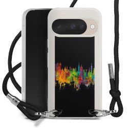 New Carry Case Transparent Stoff schwarz/silber