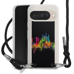 New Carry Case Transparent Stoff schwarz/silber