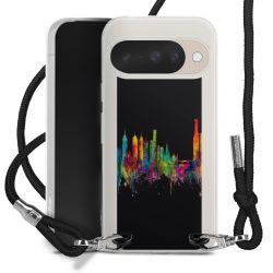 New Carry Case Transparent Stoff schwarz/silber