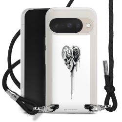 New Carry Case Transparent Stoff schwarz/silber