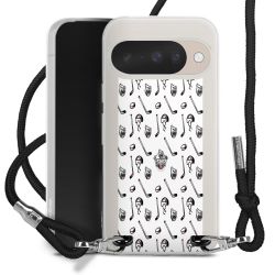 New Carry Case Transparent Stoff schwarz/silber