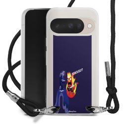 New Carry Case Transparent Stoff schwarz/silber