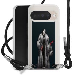 New Carry Case Transparent Stoff schwarz/silber