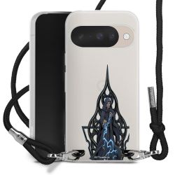 New Carry Case Transparent Stoff schwarz/silber