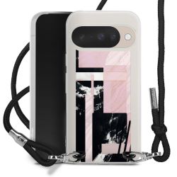 New Carry Case Transparent Stoff schwarz/silber