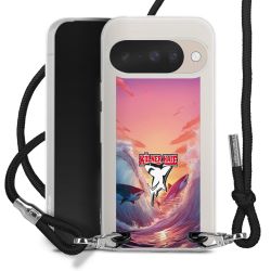 New Carry Case Transparent Stoff schwarz/silber