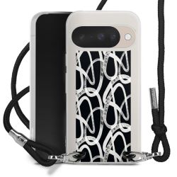 New Carry Case Transparent Stoff schwarz/silber