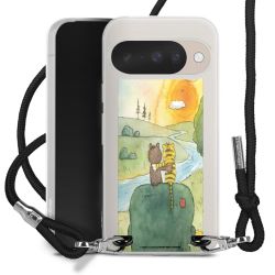 New Carry Case Transparent Stoff schwarz/silber