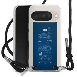 New Carry Case Transparent Stoff schwarz/silber