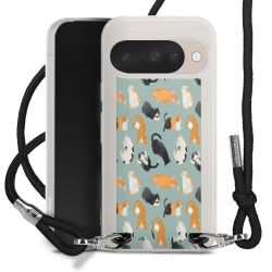 New Carry Case Transparent Stoff schwarz/silber