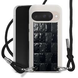 New Carry Case Transparent Stoff schwarz/silber