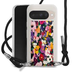 New Carry Case Transparent Stoff schwarz/silber