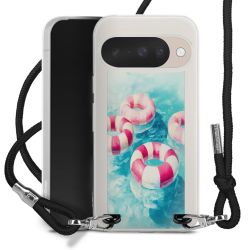 New Carry Case Transparent Stoff schwarz/silber