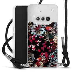 New Carry Case Transparent Stoff schwarz/silber