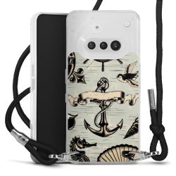 New Carry Case Transparent Stoff schwarz/silber