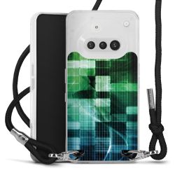 New Carry Case Transparent Stoff schwarz/silber