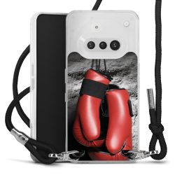 New Carry Case Transparent Stoff schwarz/silber