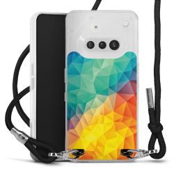 New Carry Case Transparent Stoff schwarz/silber