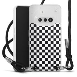 New Carry Case Transparent Stoff schwarz/silber