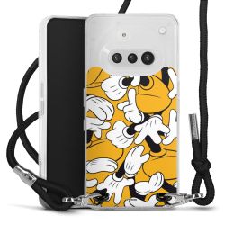 New Carry Case Transparent Stoff schwarz/silber