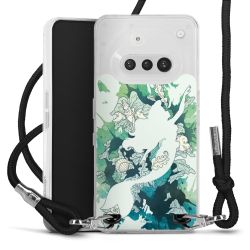 New Carry Case Transparent Stoff schwarz/silber