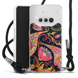 New Carry Case Transparent Stoff schwarz/silber