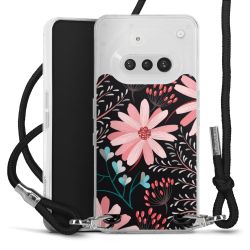 New Carry Case Transparent Stoff schwarz/silber