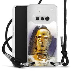 New Carry Case Transparent Stoff schwarz/silber