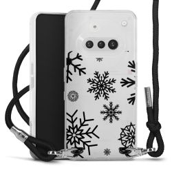 New Carry Case Transparent Stoff schwarz/silber