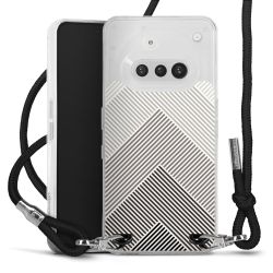 New Carry Case Transparent Stoff schwarz/silber