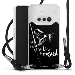 New Carry Case Transparent Stoff schwarz/silber