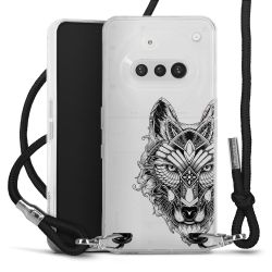 New Carry Case Transparent Stoff schwarz/silber