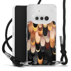 New Carry Case Transparent Stoff schwarz/silber