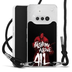 New Carry Case Transparent Stoff schwarz/silber