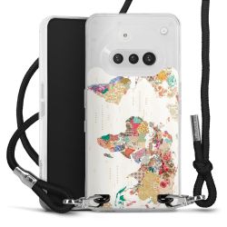 New Carry Case Transparent Stoff schwarz/silber