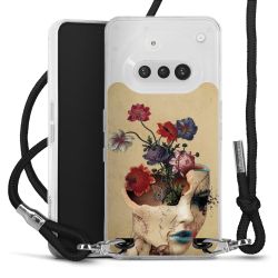 New Carry Case Transparent Stoff schwarz/silber