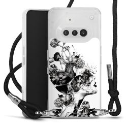 New Carry Case Transparent Stoff schwarz/silber