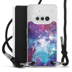 New Carry Case Transparent Stoff schwarz/silber