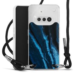 New Carry Case Transparent Stoff schwarz/silber