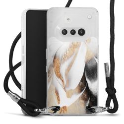 New Carry Case Transparent Stoff schwarz/silber