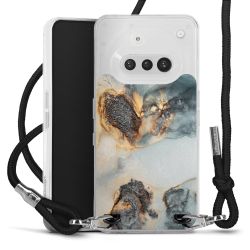 New Carry Case Transparent Stoff schwarz/silber