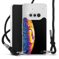 New Carry Case Transparent Stoff schwarz/silber