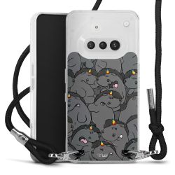 Carry Case Stoff schwarz/silber