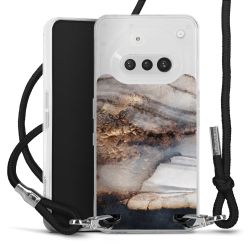 New Carry Case Transparent Stoff schwarz/silber